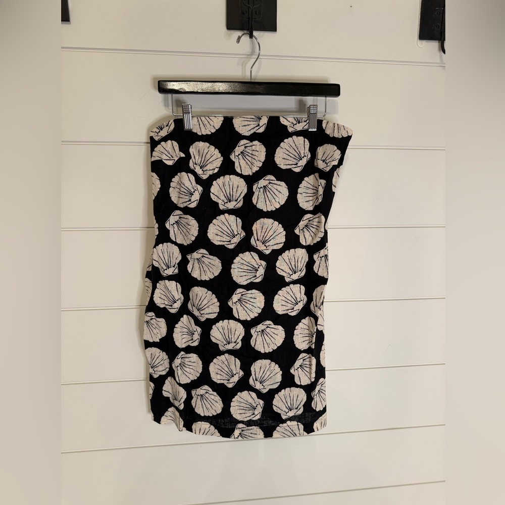 Abercrombie & Fitch strapless linen blend skort. (L)